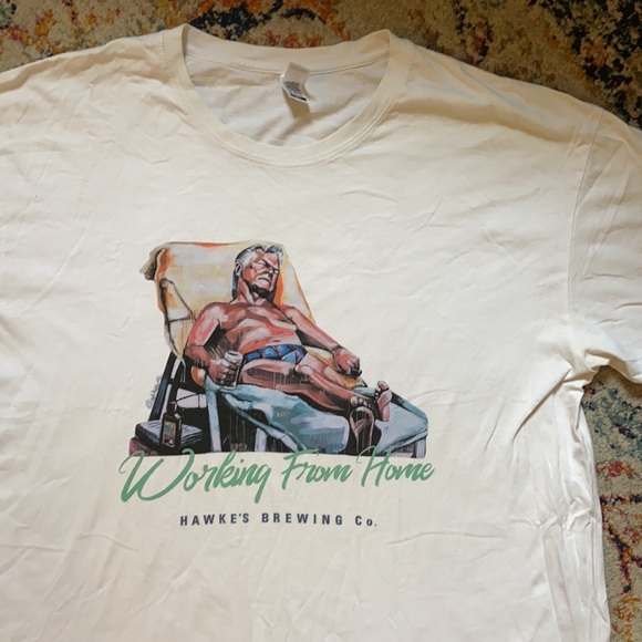 🍺 Bob Hawke Brewing “Working From Home” Lockdown / Quarantine Funny T-Shirt 🍺 - Picture 4 of 6